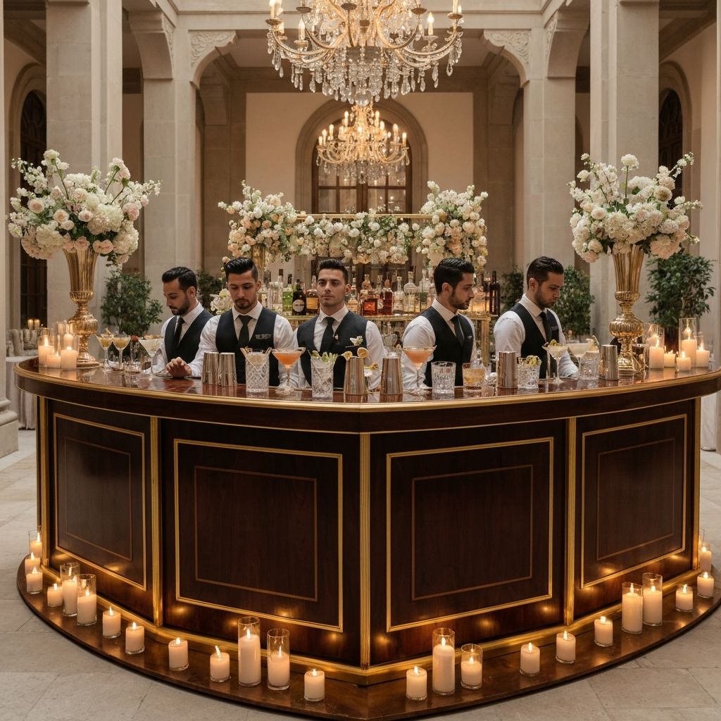 Wedding cocktail bar